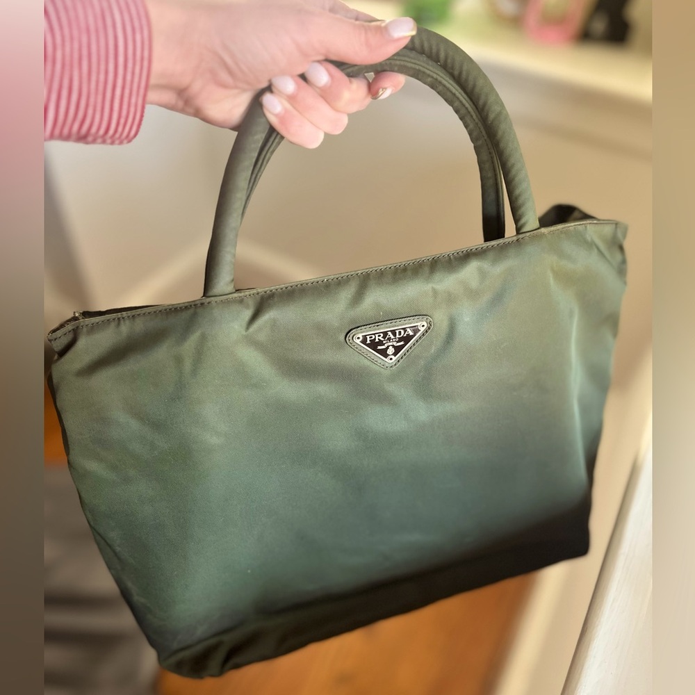 ✨LOW START✨EUC✨PRADA Hand Bag Nylon Green